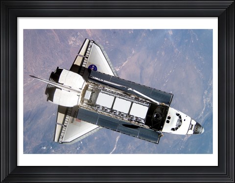 Framed STS-112 Atlantis carrying S1 truss Print