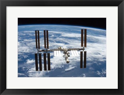 Framed STS-126  ISS Flyaround Print