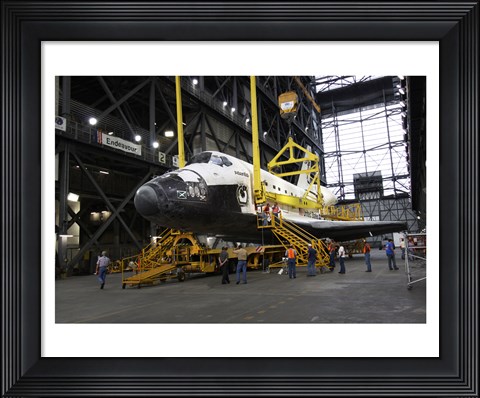 Framed STS-129 Orbiter Atlantis Rollover Print