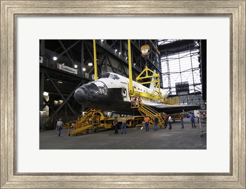 Framed STS-129 Orbiter Atlantis Rollover Print