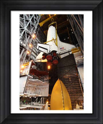 Framed STS-129 Orbiter Atlantis Sling Print