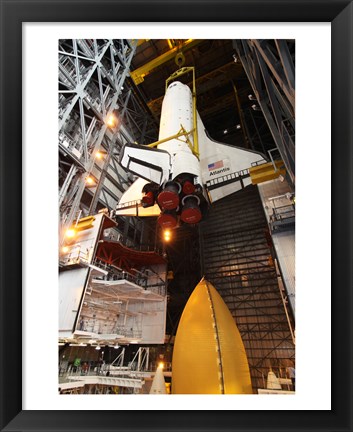 Framed STS-129 Orbiter Atlantis Sling Print