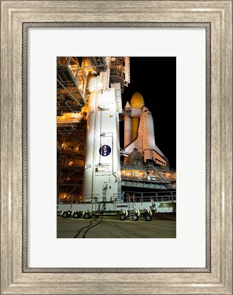 Framed STS-129 Payload Canister Print