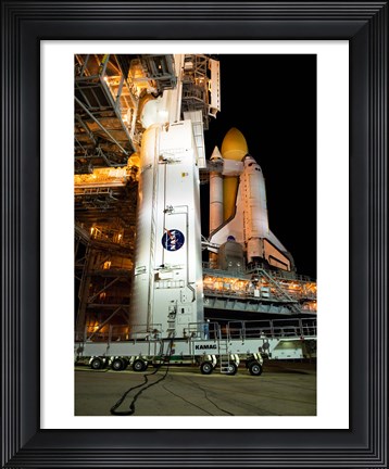 Framed STS-129 Payload Canister Print