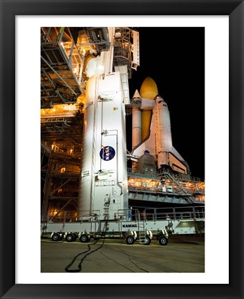 Framed STS-129 Payload Canister Print