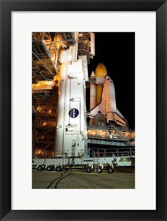 Framed STS-129 Payload Canister Print