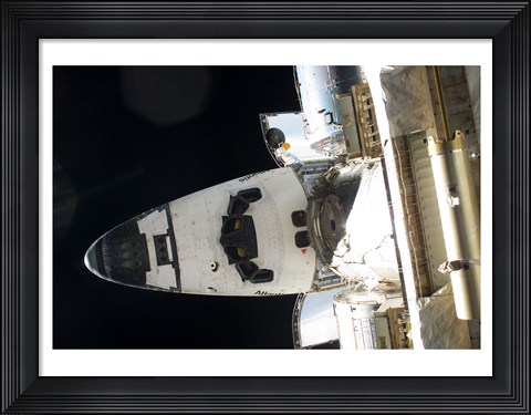 Framed STS132 Atlantis in orbit Print