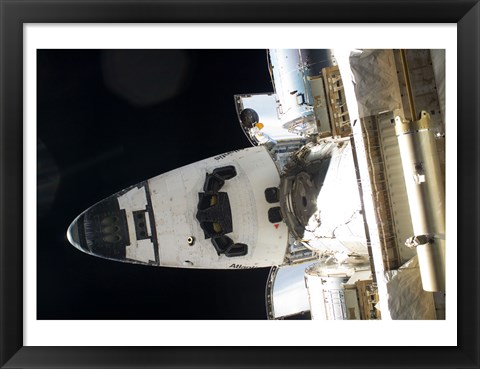 Framed STS132 Atlantis in orbit Print