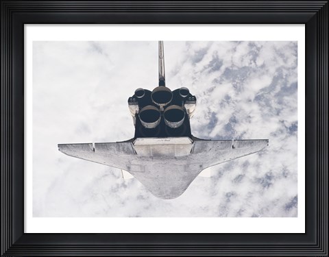 Framed STS132 Atlantis in orbit Print