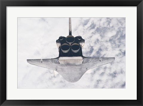 Framed STS132 Atlantis in orbit Print