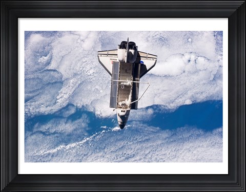 Framed STS132 Atlantis undocking Print
