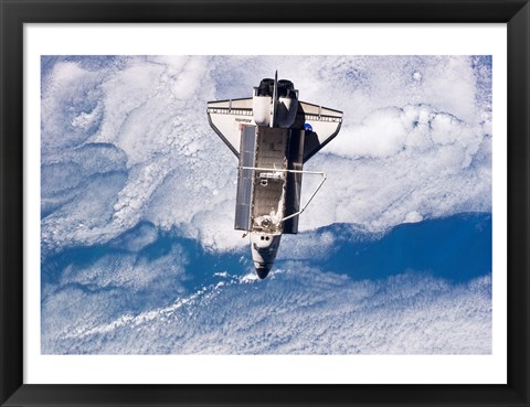 Framed STS132 Atlantis undocking Print