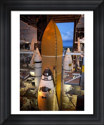 Framed STS-135 Atlantis rollout Print