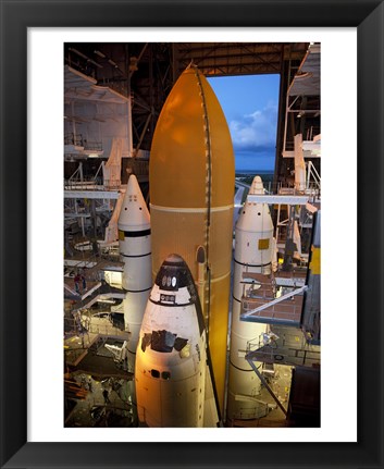 Framed STS-135 Atlantis rollout Print