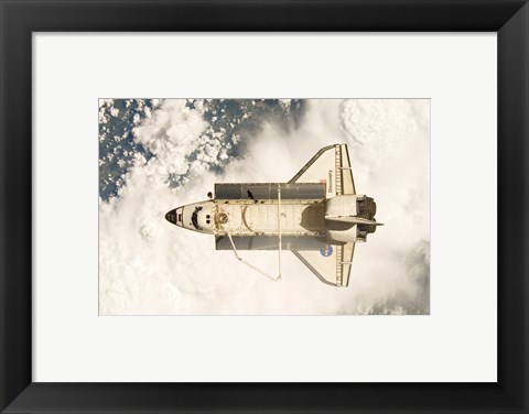 Framed View of the Space Shuttle Discovery Print