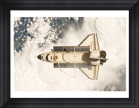 Framed View of the Space Shuttle Discovery Print