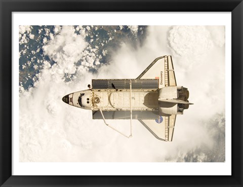 Framed View of the Space Shuttle Discovery Print