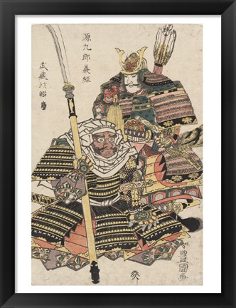 Framed Samurai Warriors Print