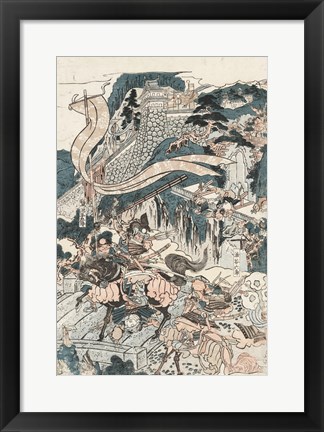 Framed Samurai Battle II Print