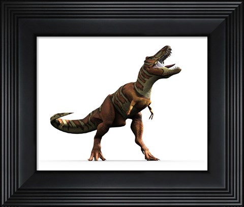 Framed T-rex Roar Print