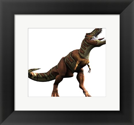 Framed T-rex Roar Print