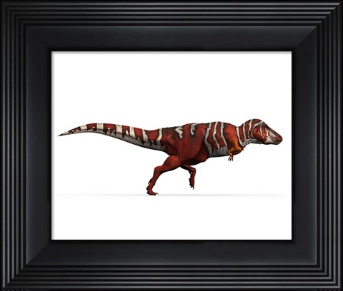 Framed T-rex side Print