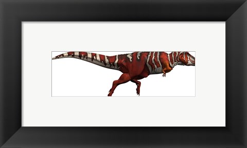 Framed T-rex side Print