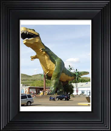 Framed Tyrannosaurus Model Print