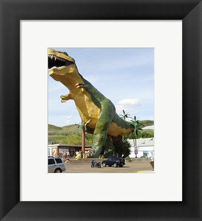 Framed Tyrannosaurus Model Print