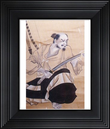 Framed Baba Nobufusa Samurai Print