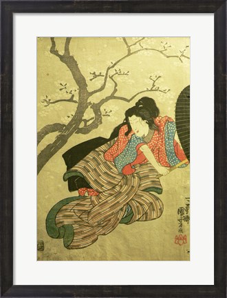 Framed Femme Samurai Print