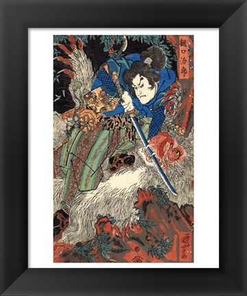 Framed Kuniyoshi Utagawa, Suikoden Series Print