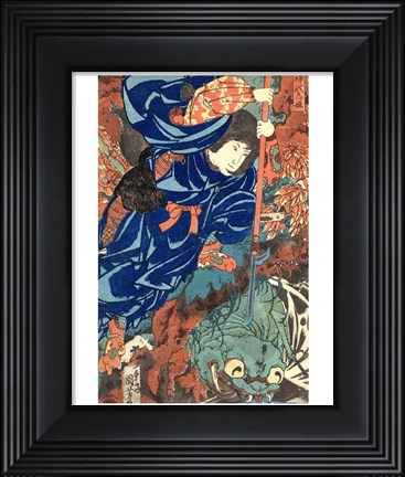 Framed Kuniyoshi Utagawa, Suikoden Series Print