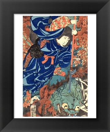 Framed Kuniyoshi Utagawa, Suikoden Series Print