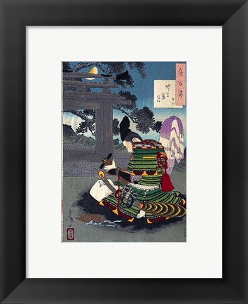 Framed Yoshitoshi - 100 Aspects of the Moon Print