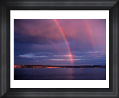Framed Double Rainbow Print