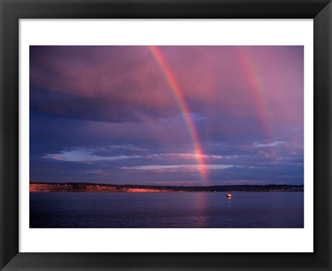 Framed Double Rainbow Print