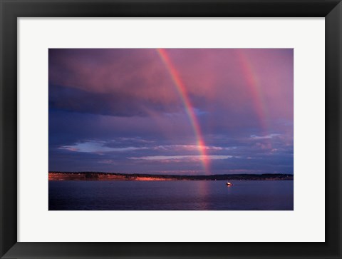 Framed Double Rainbow Print