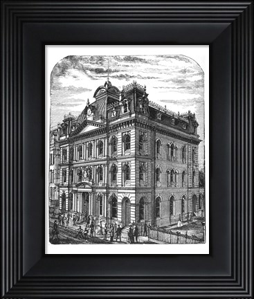 Framed General Post Office 1884 Toronto Canada Print