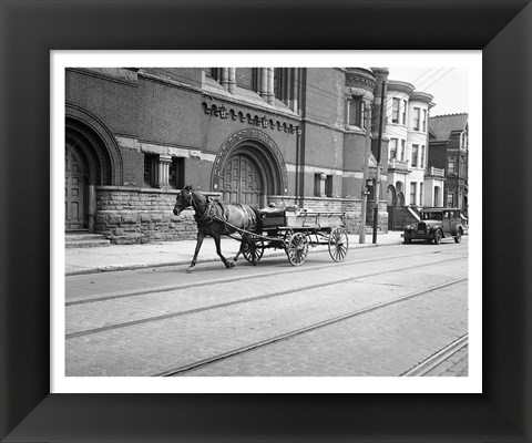 Framed Mc Caul Street Synagogue Print