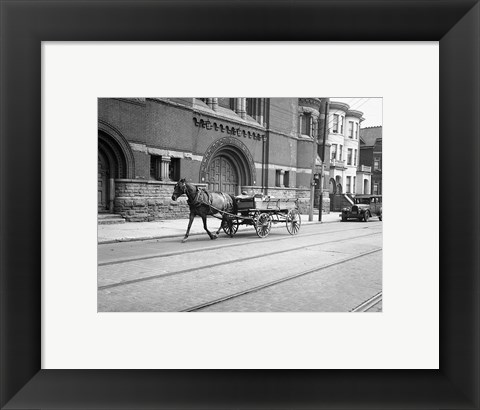 Framed Mc Caul Street Synagogue Print