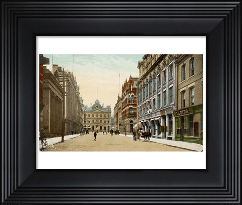 Framed Postcard of Toronto street and post office, Toronto, Canada Print
