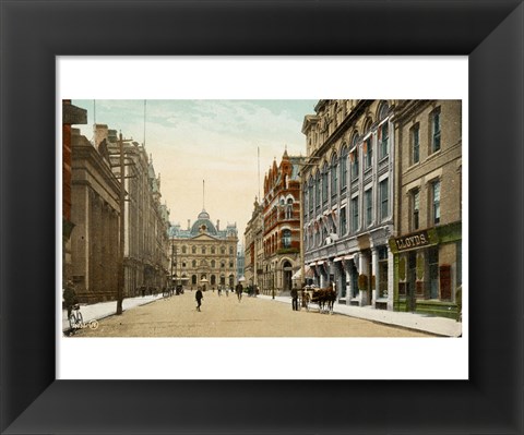 Framed Postcard of Toronto street and post office, Toronto, Canada Print