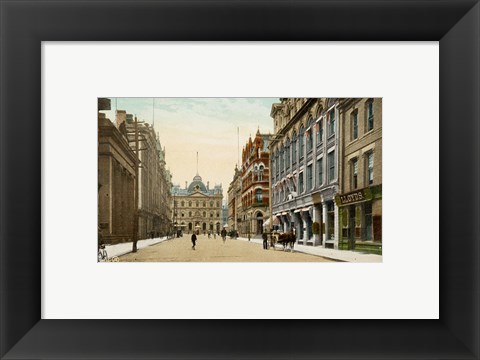 Framed Postcard of Toronto street and post office, Toronto, Canada Print