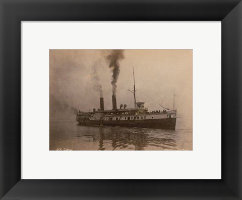 Framed Steamer Cibola - launched in 1887 Print