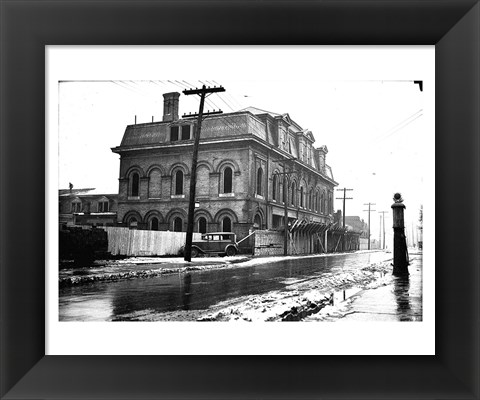 Framed St. Andrew&#39;s Market building on Adelaide Avenue, Toronto, Ontario, Canada. Print