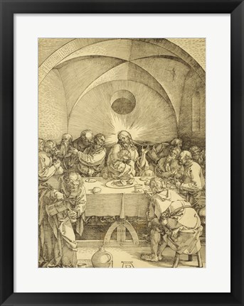 Framed Last Supper Durer Print