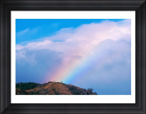 Framed Rainbow at Monteverde Cloud Forest Reserve, Costa Rica Print