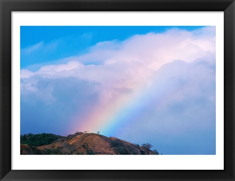 Framed Rainbow at Monteverde Cloud Forest Reserve, Costa Rica Print