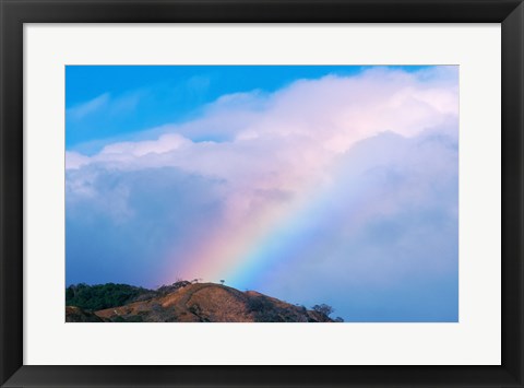 Framed Rainbow at Monteverde Cloud Forest Reserve, Costa Rica Print